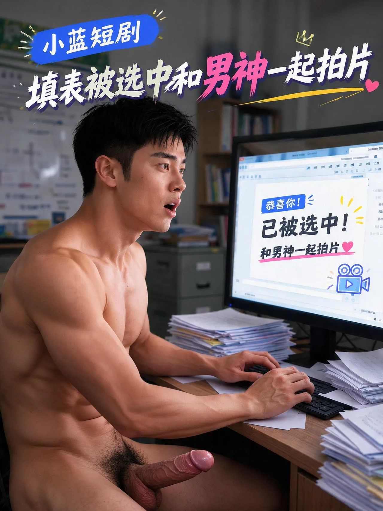 填表被选中和男神一起拍片