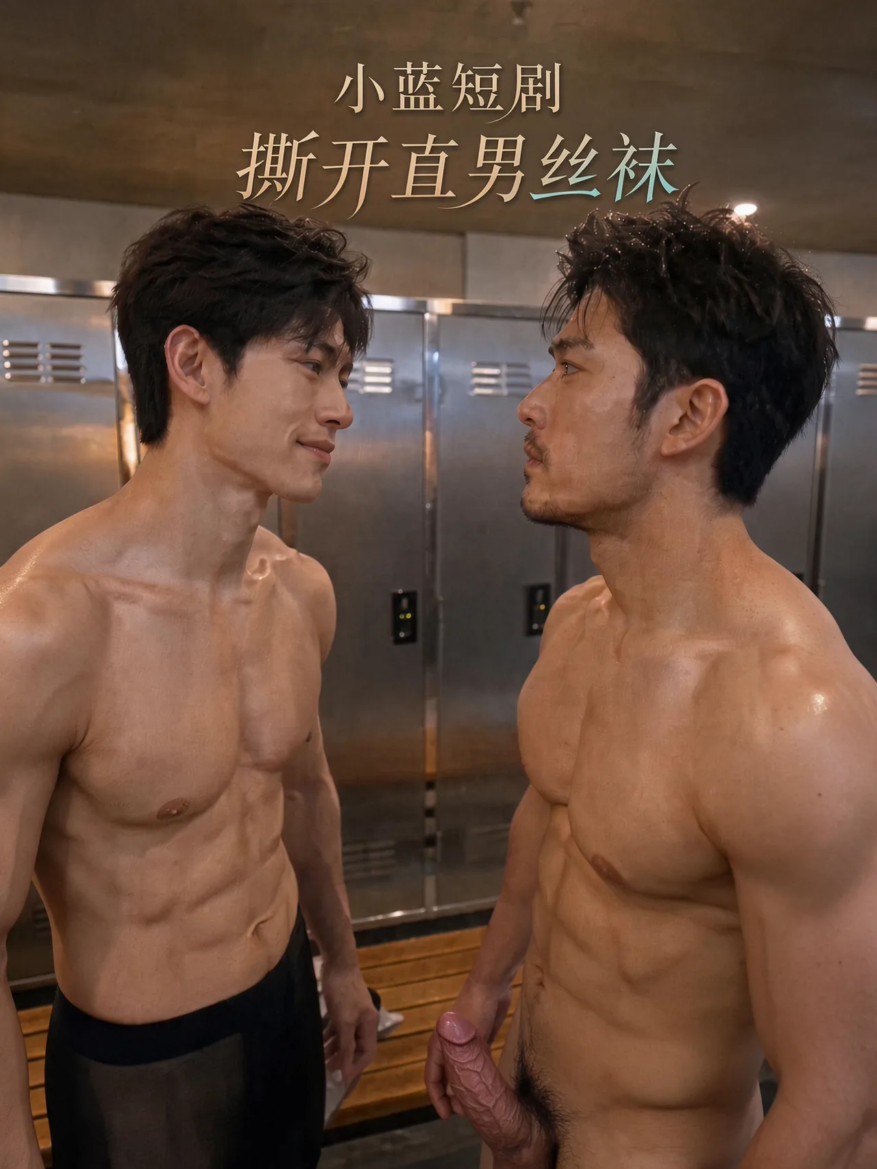 撕开直男丝袜