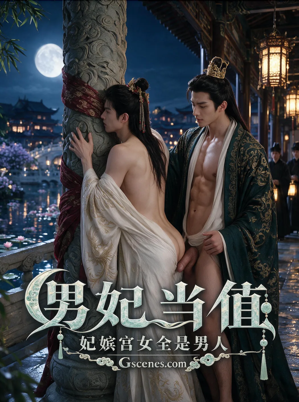 男妃当值，妃嫔宫女全是男人